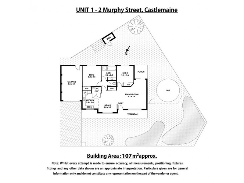 2/2 Murphy Street, Castlemaine VIC 3450 Floorplan