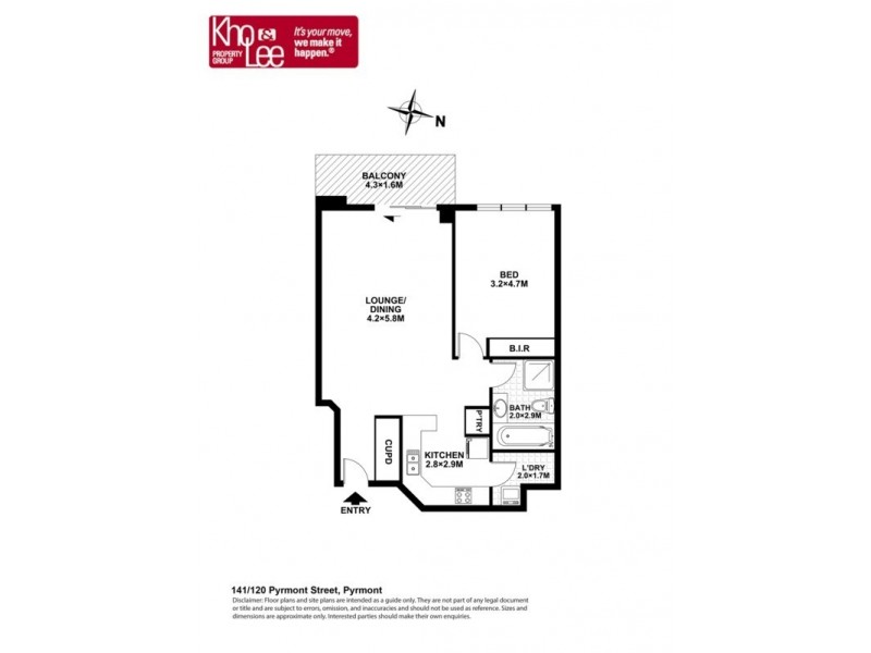 141/120 Pyrmont Street, Pyrmont NSW 2009 Floorplan