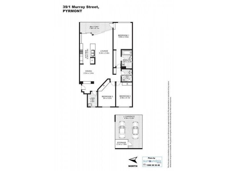 39/1 Murray Street, Pyrmont NSW 2009 Floorplan