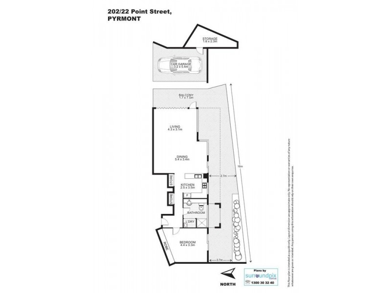 202/22 Point Street, Pyrmont NSW 2009 Floorplan