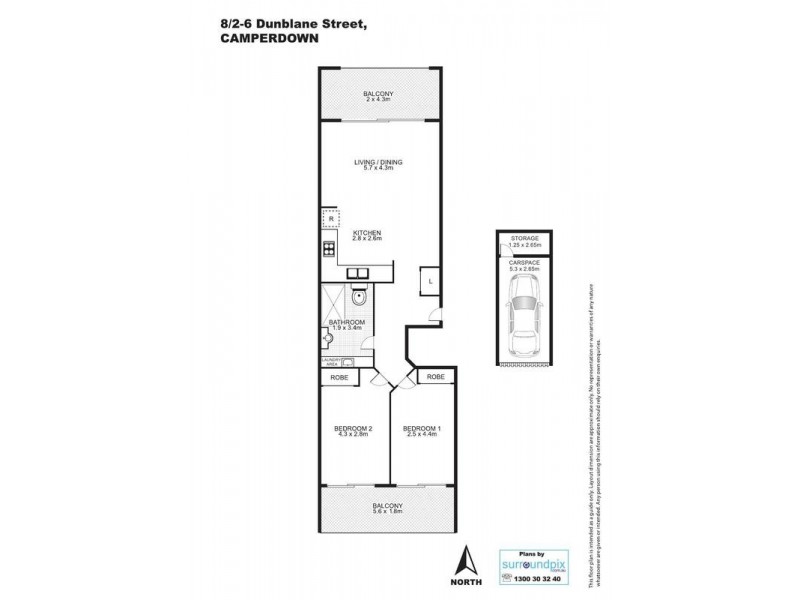 8/2-6 Dunblane Street, Camperdown NSW 2050 Floorplan