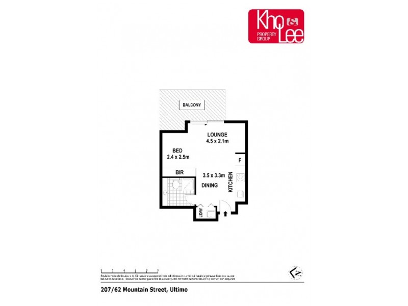 207/62 Mountain Street, Ultimo NSW 2007 Floorplan