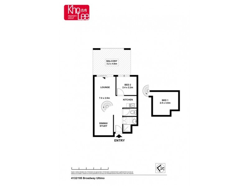 4132/185 Broadway, Ultimo NSW 2007 Floorplan
