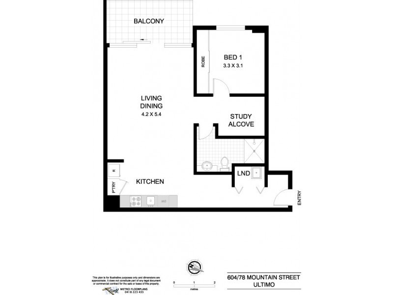 604/78 Mountain Street, Ultimo NSW 2007 Floorplan