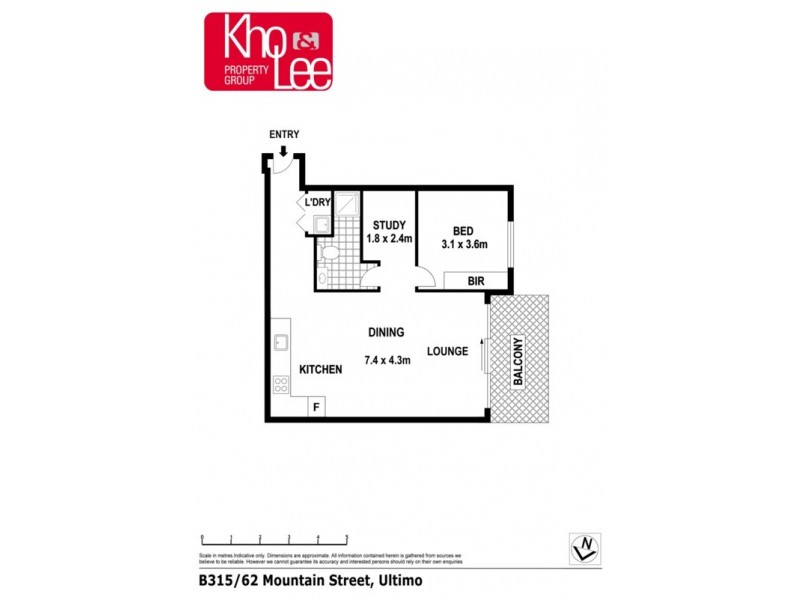 B315/62 Mountain Street, Ultimo NSW 2007 Floorplan
