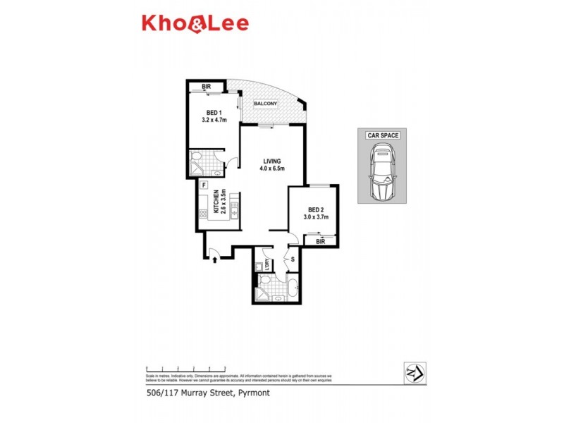 506/117 Murray Street, Pyrmont NSW 2009 Floorplan