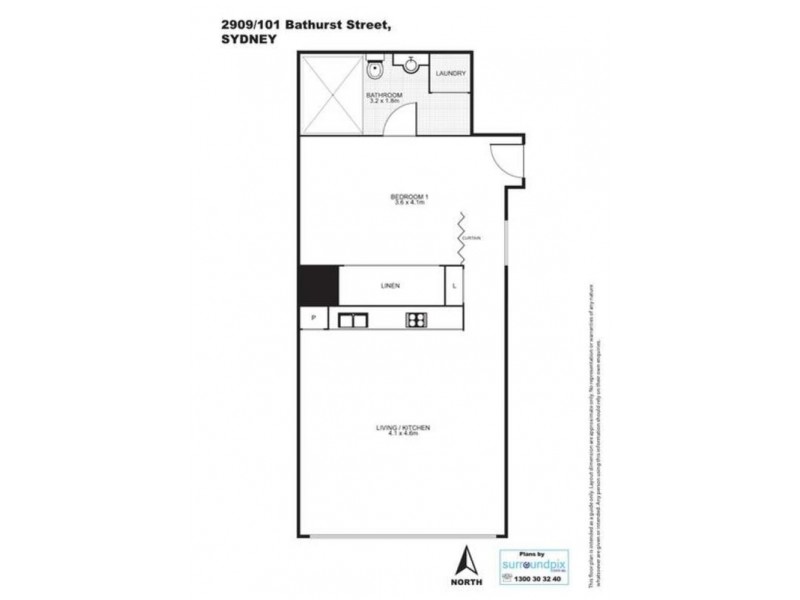 2xxx/101 Bathurst Street, Sydney NSW 2000 Floorplan