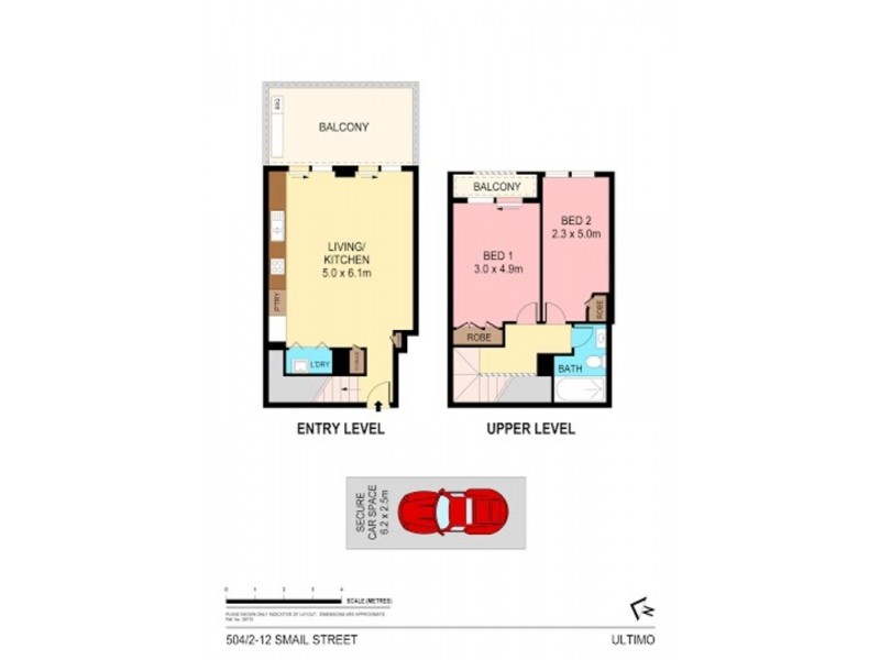 504/2-12 Smail Street, Ultimo NSW 2007 Floorplan