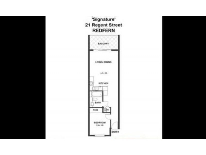 2x/21-69 Regent Street, Redfern NSW 2016 Floorplan