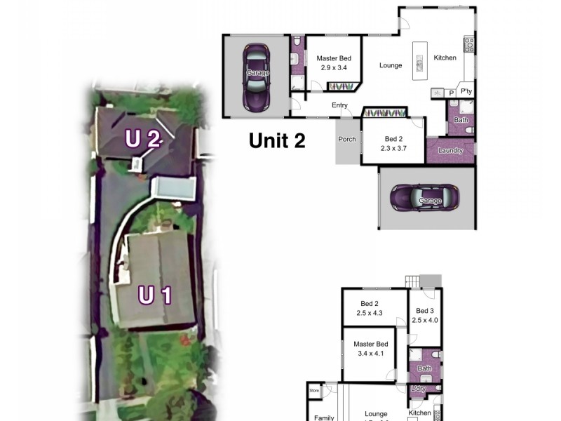1 & 2/7 Koonalda Grove, Dandenong North VIC 3175 Floorplan