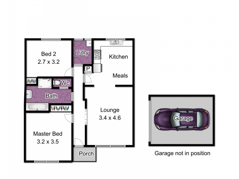 2/12 Sunnyside Avenue, Dandenong VIC 3175 Floorplan