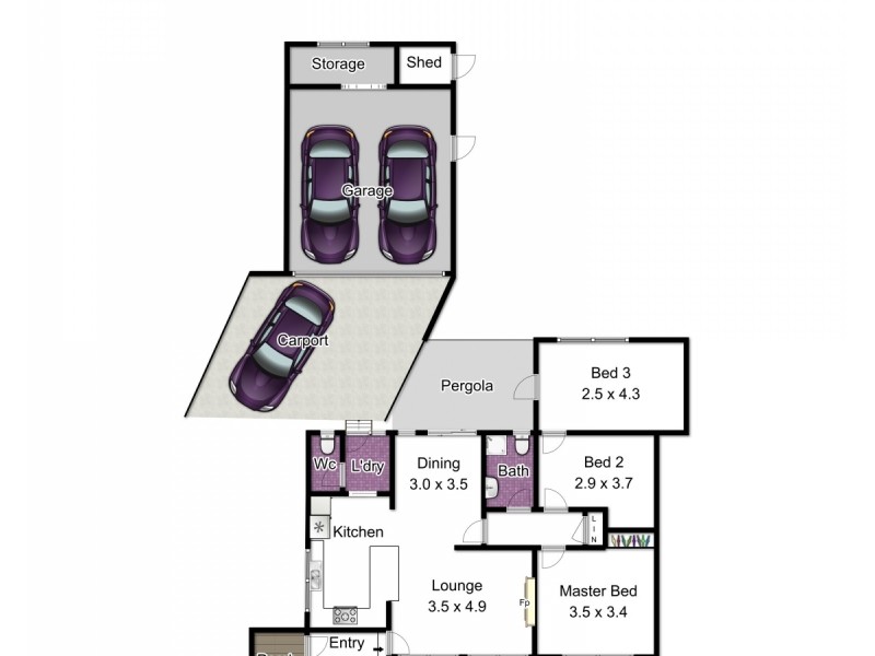 1 Gardiner Avenue, Dandenong North VIC 3175 Floorplan