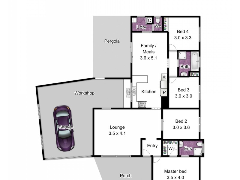 53 Glencairn Avenue, Hallam VIC 3803 Floorplan
