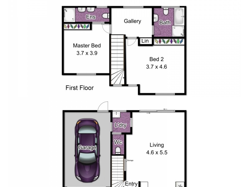 3/40 Stuart Street, Noble Park VIC 3174 Floorplan