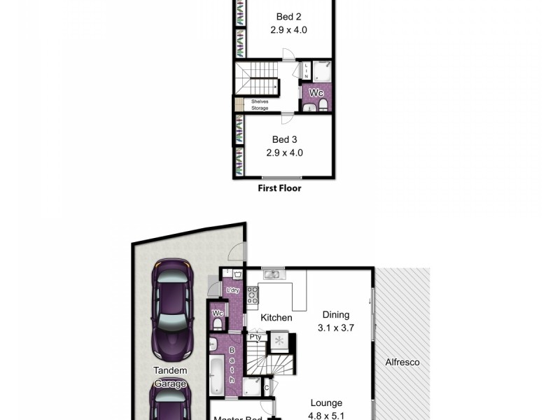 3/11 Laburnum Grove, Doveton VIC 3177 Floorplan
