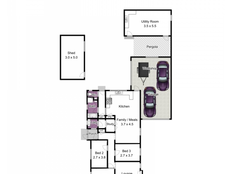 34 Curtin Crescent, Dandenong North VIC 3175 Floorplan