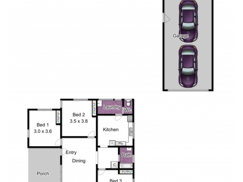 3 Scullin Street, Dandenong North VIC 3175 Floorplan