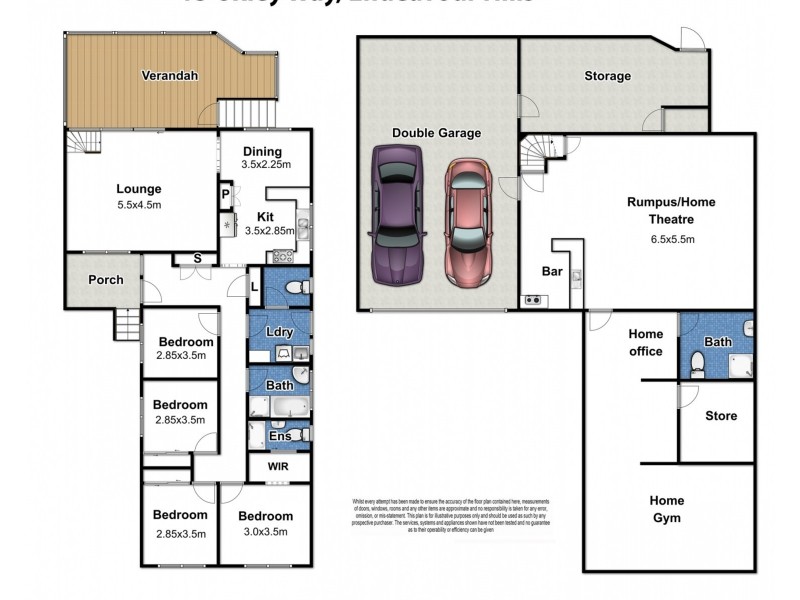 13 Oxley Way, Endeavour Hills VIC 3802 Floorplan