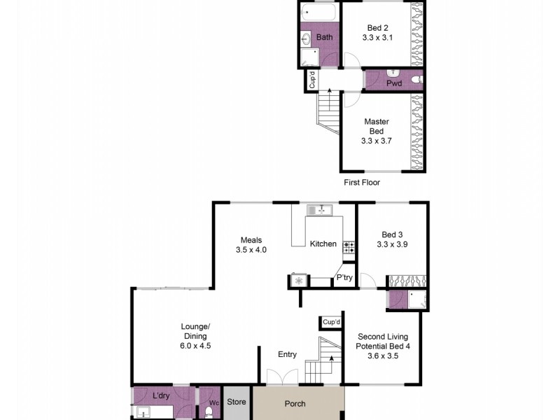 2/22 James Street, Dandenong VIC 3175 Floorplan