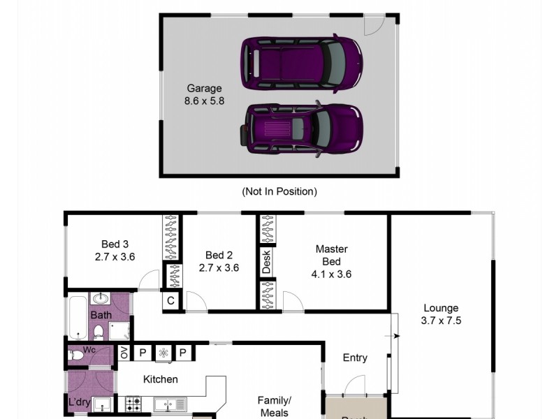 2 Huxley Avenue, Dandenong North VIC 3175 Floorplan