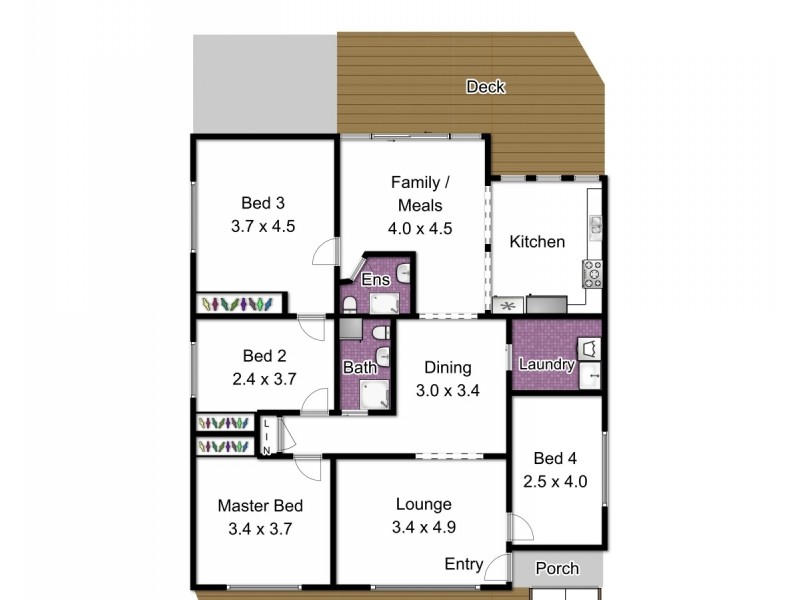 5 Maureen Court, Dandenong North VIC 3175 Floorplan