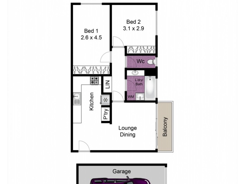 5/1-3 Keys Street, Dandenong VIC 3175 Floorplan