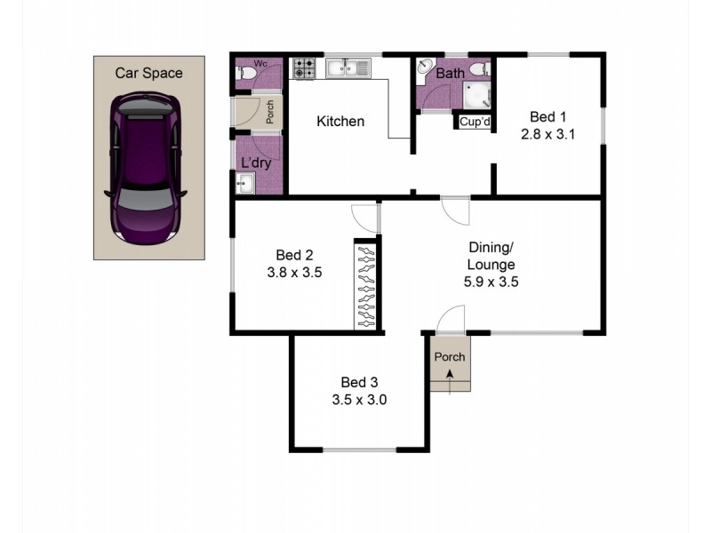 1 Claret Street, Doveton VIC 3177 Floorplan