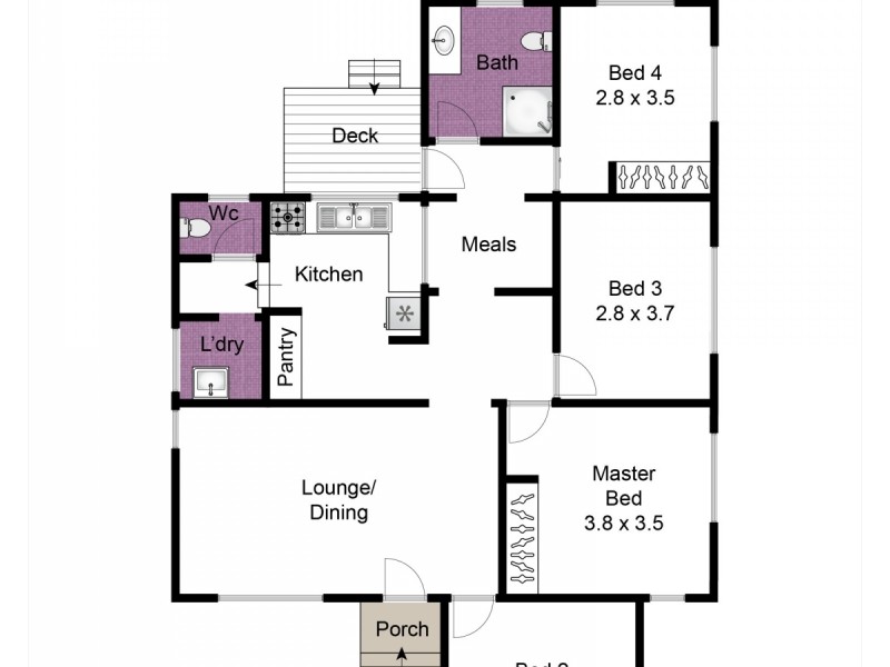 1 Fisher Crescent, Dandenong North VIC 3175 Floorplan