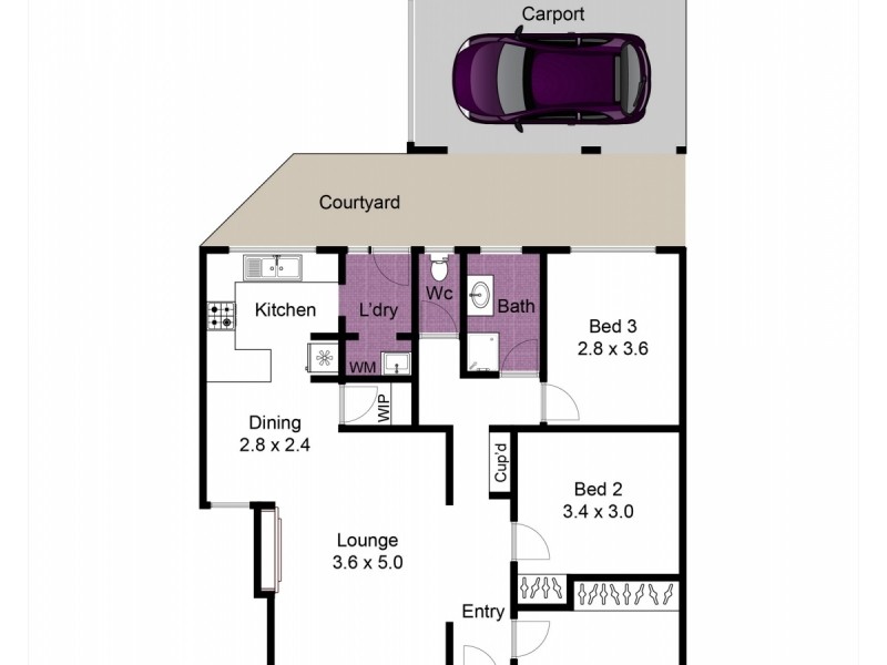 1/8 Hawdon Street, Dandenong North VIC 3175 Floorplan