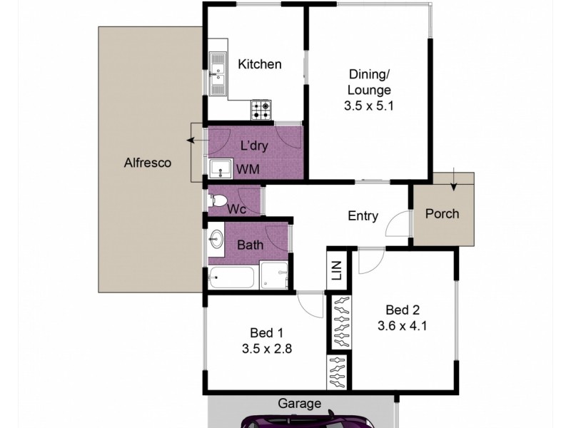 8/35-37 Noble Street, Noble Park VIC 3174 Floorplan