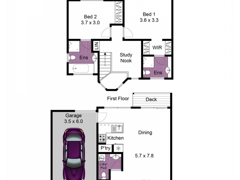 2/49 James Street, Dandenong VIC 3175 Floorplan