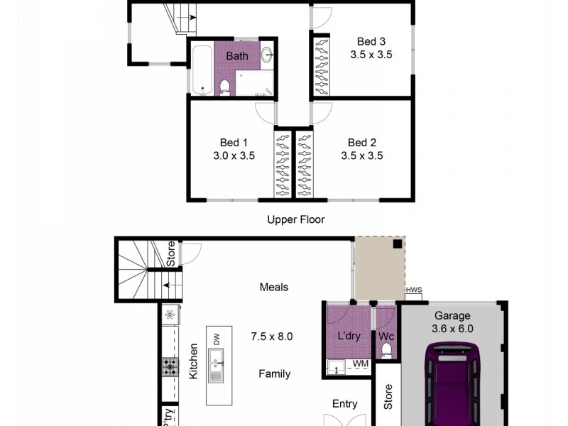 1/47 Wilma Avenue, Dandenong VIC 3175 Floorplan