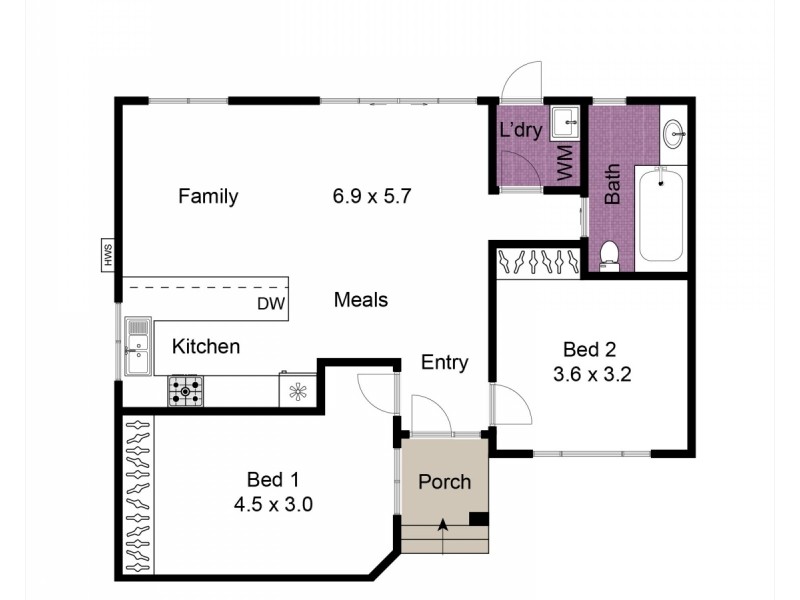 5/47 Wilma Avenue, Dandenong VIC 3175 Floorplan