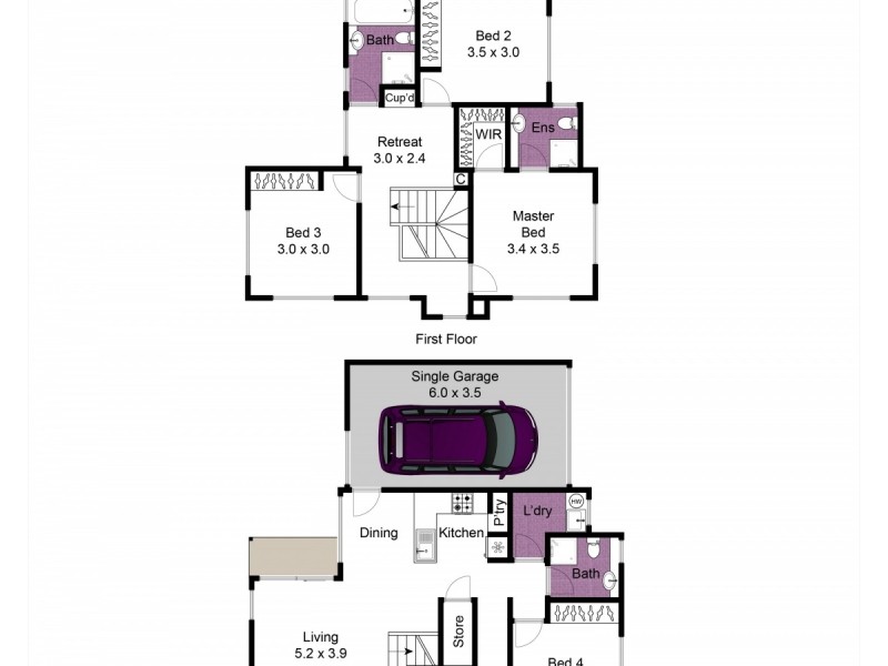 1/49 James Street, Dandenong VIC 3175 Floorplan