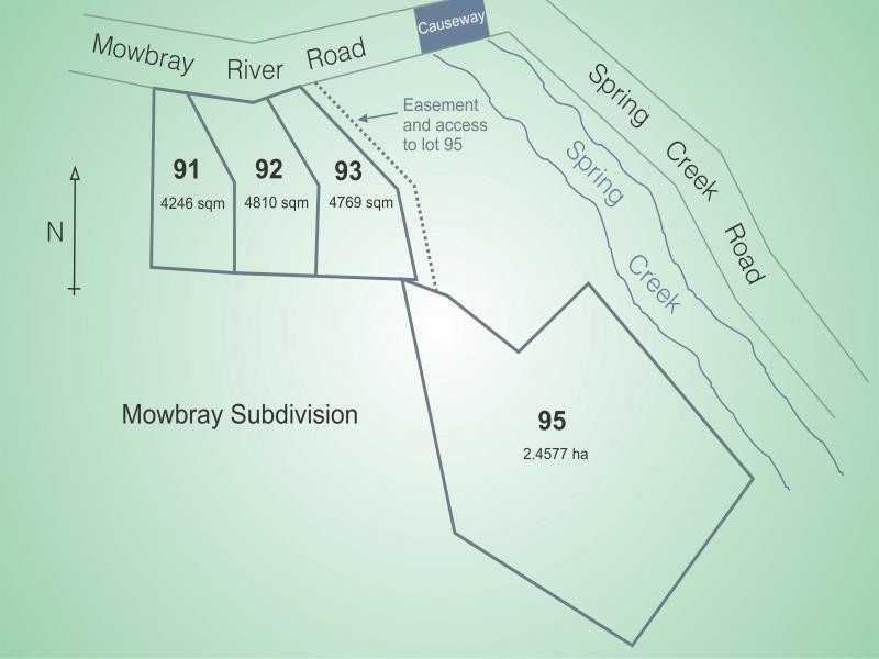 Lots 91,92,93 and 95 MOWBRAY RIVER ROAD, Mowbray QLD 4877