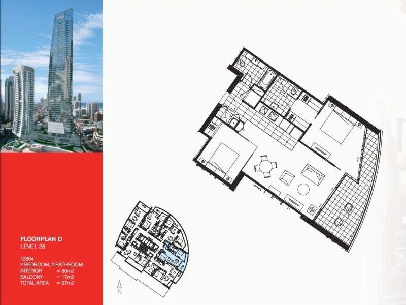 12804/3113 Hilton Surfers Paradise Blvd, Surfers Paradise QLD 4217