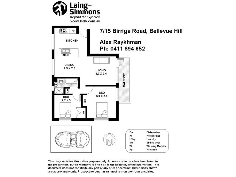 7/15  Birriga Road, Bellevue Hill NSW 2023