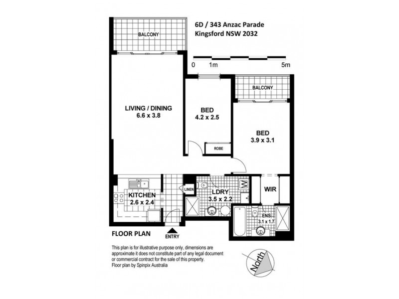 6D/343  ANZAC PARADE, Kingsford NSW 2032