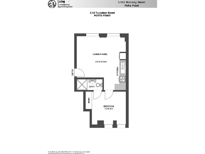 2/12  Tusculum Street, Potts Point NSW 2011