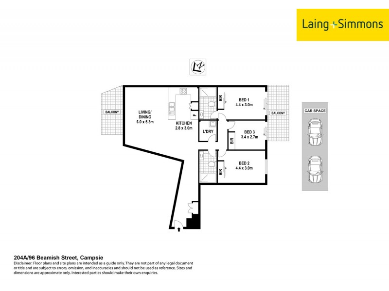 204A/96-98  Beamish Street, Campsie NSW 2194 Floorplan