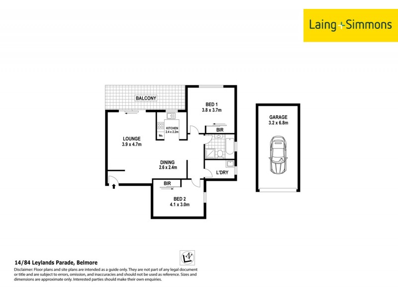 14/84 Leylands Prd, Belmore NSW 2192 Floorplan