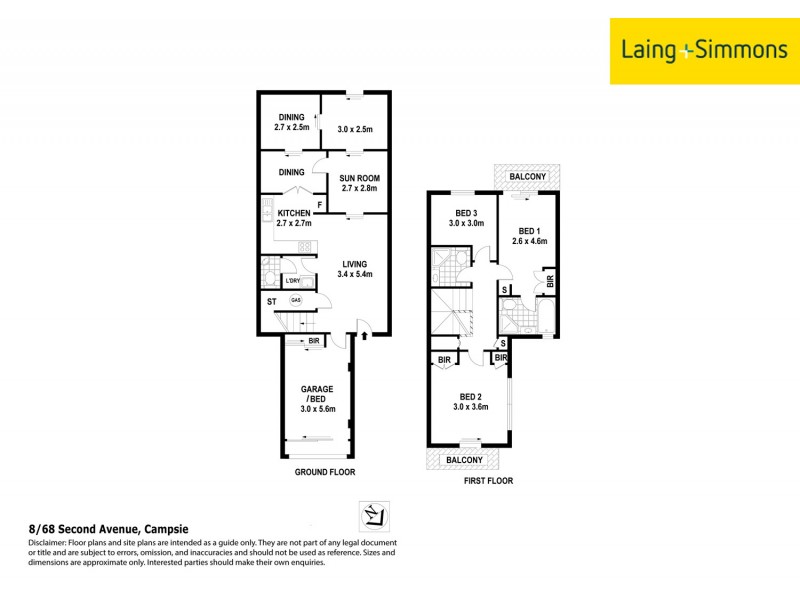 8/68  Second Ave, Campsie NSW 2194 Floorplan