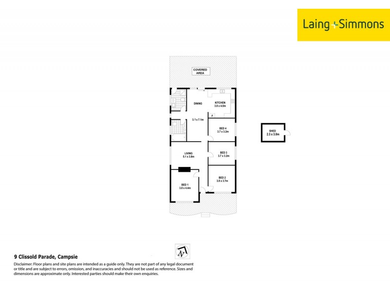 9 Clissold Parade, Campsie NSW 2194 Floorplan