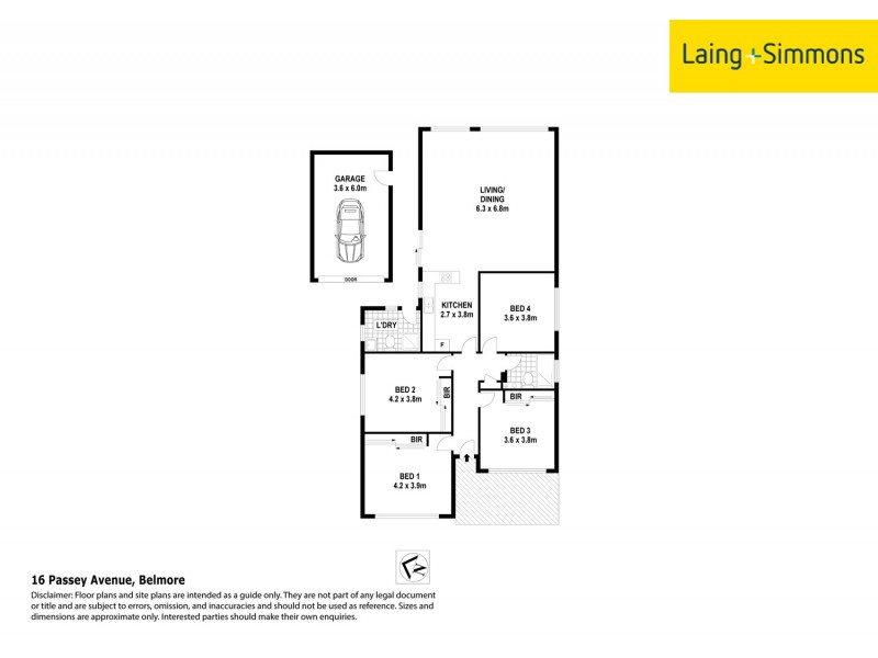 16 Passey Ave, Belmore NSW 2192 Floorplan