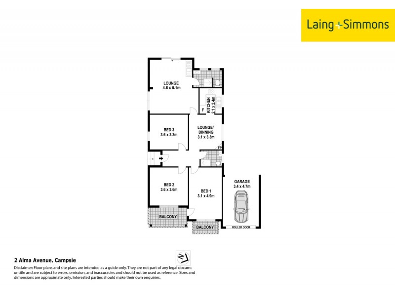2  Alma Ave, Campsie NSW 2194 Floorplan
