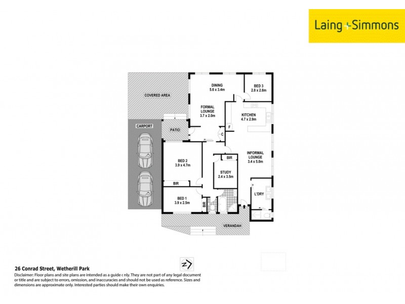 26 Conrad St, Wetherill Park NSW 2164 Floorplan