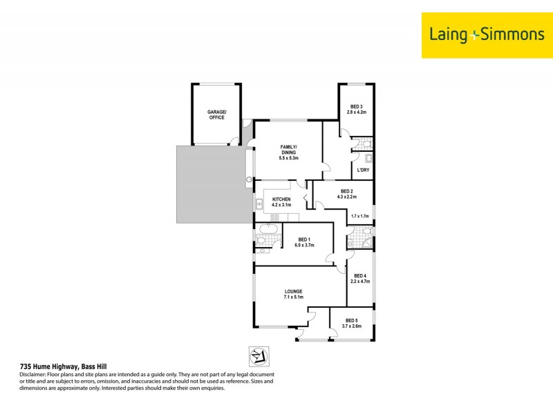 735 Hume Hwy, Bass Hill NSW 2197 Floorplan