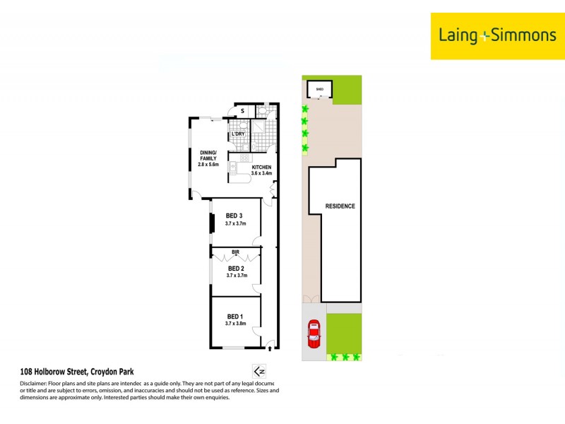 108 Holborow St, Croydon Park NSW 2133 Floorplan