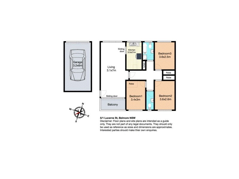 5/1 Lucerne st, Belmore NSW 2192 Floorplan