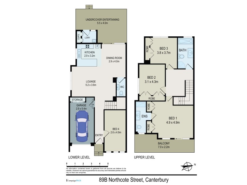 89b Northcote St, Canterbury NSW 2193 Floorplan